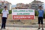 Şiveli pankartla seslendiler