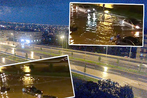 Bağbaşı’nı sel aldı