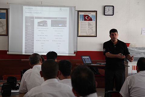 Otobüs şoförlerine eğitim