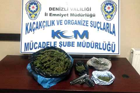 Tavas’ta uyuşturucu operasyonu