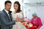 Hastaneye duygulandıran ziyaret