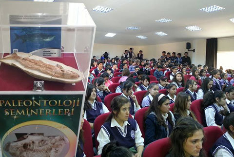 Çamelili çocuklara ‘fosil’ dersi