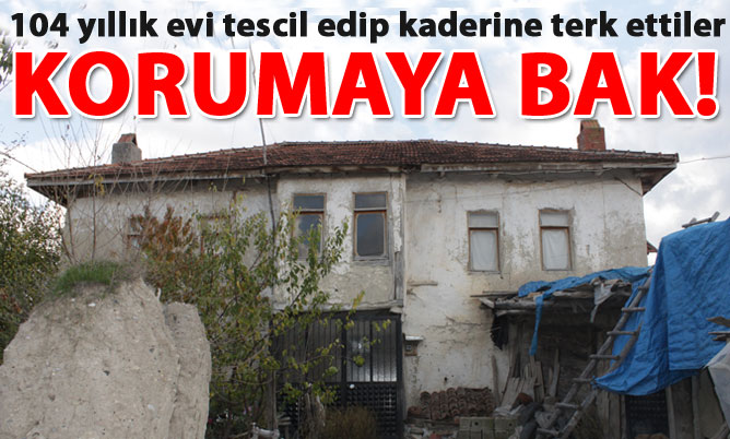 Tarihi ev göz göre göre yıkılıyor