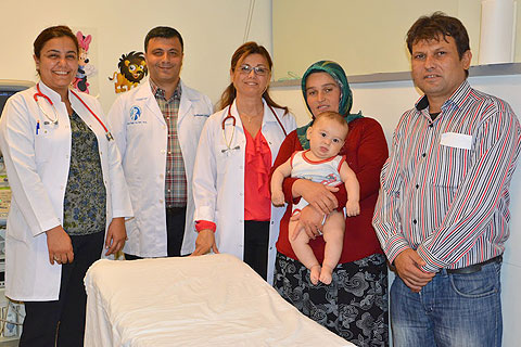 5 aylık bebeğe anjiyo