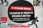 CHP 17-25 Aralık’ı Yolsuzlukla Mücadele Haftası ilan etti