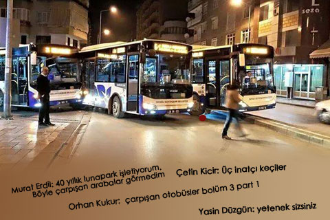 Denizli 3 otobüsün çarpıştığı kaza haberini konuşuyor