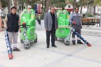 Çal’a temizlik robotları alındı