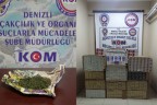 Kaçak sigara ve uyuşturucu ele geçirildi