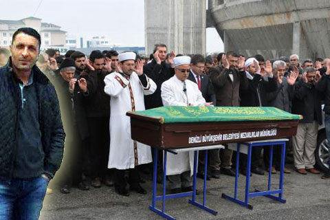 Çığ faciasında Çelik, Denizli’de toprağa verildi