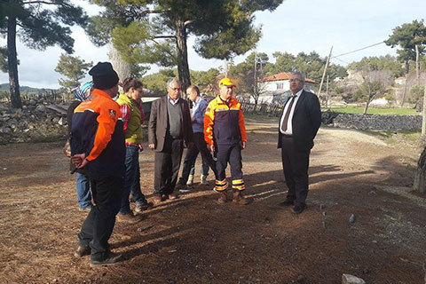 Kolak-Ericek yolunda ulaşıma heyelan engeli