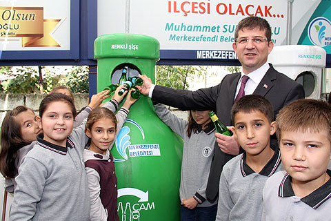 ÜÇ AYDA 295 TON CAM ATIK