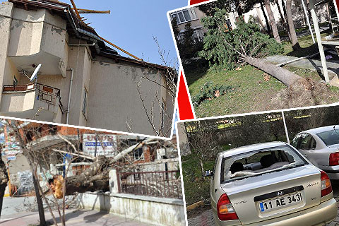 Denizli’de lodos yıktı geçti