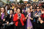 Şiddetti böyle protesto ettiler
