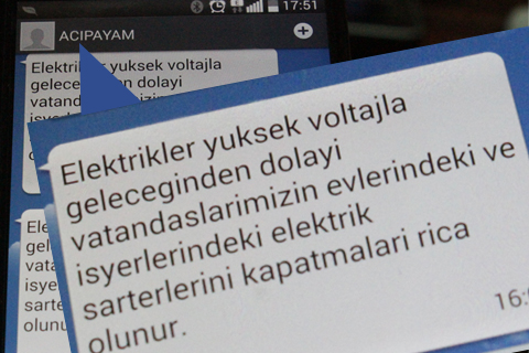 Acıpayam Belediyesi’nden dedikodu sms’i