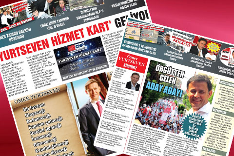 Gazeteci aday adayından gazete