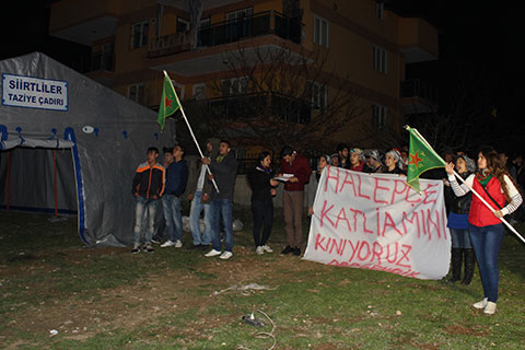 Halepçe katliamı için taziye çadırı kurdular