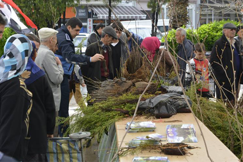 Sarayköy’de 3 bin fidan dağıtıldı