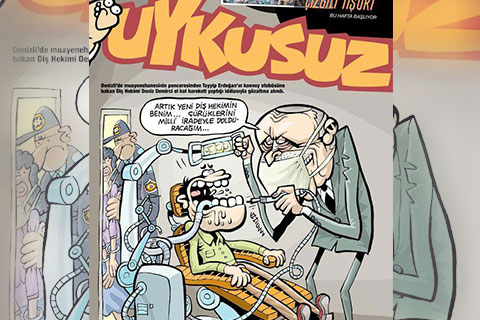 Denizli’deki o olay mizah dergisine kapak oldu