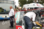 Belediye otobüsü yaşlı adama çarptı