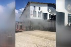 Kaynak kıvılcımı yangın çıkardı