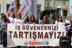 Eğitim-İş üyeleri iş güvencesi için meydanlarda