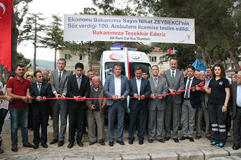 100. Ambulans Çal’a verildi