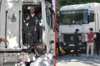 AK Parti önündeki TIR’da kendisini yakmak istedi