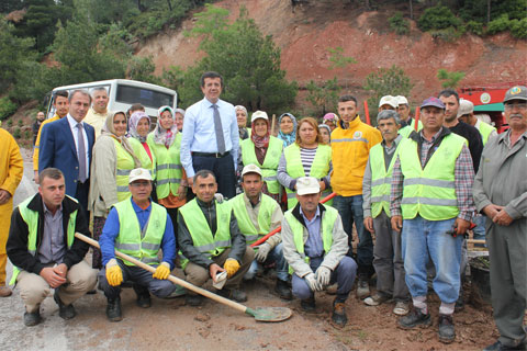 Bakan’dan orman işçilerine ziyaret