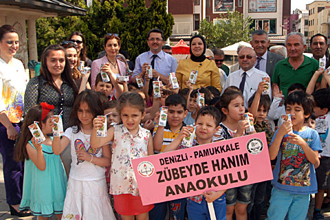 2 bin adet ayran ve süt dağıtıldı