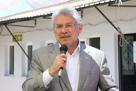Yüksel hurdacı esnafı ile buluştu