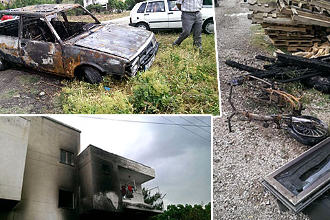 Zeytinköy’de elektrikli bisiklet yangın çıkardı