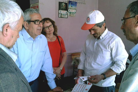 Vatan Partisi adayları Acıpayam turunda