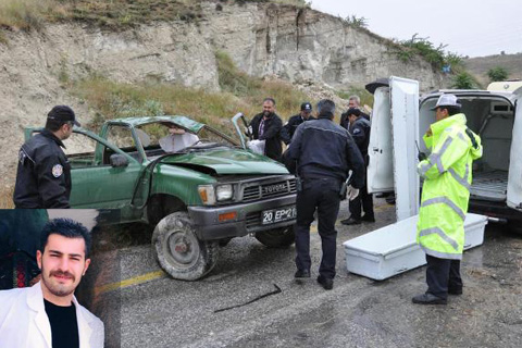Genç veteriner trafik kazasında öldü
