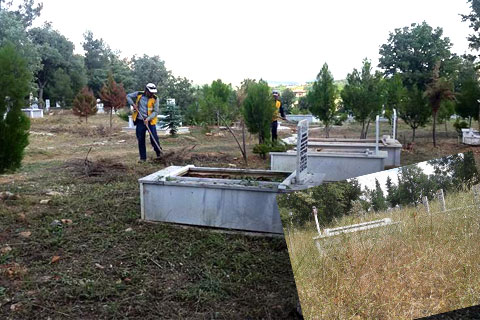 BEKİLLİ MEZARLIĞI TEMİZLENDİ