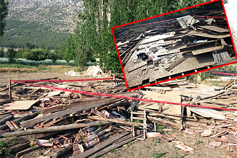 Acıpayam’da çatı çöktü: 1 ölü 3 yaralı