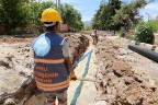 Akkent’in 30 yıllık içme suyu hatları değişti