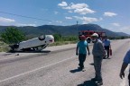 Çameli yolunda otomobil takla attı: 1 yaralı