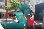 Merkezefendi’de konteynerler renklendi