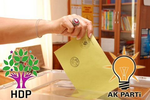 HDP oyları AK Parti’yi Merkezefendi’de 2. yapıyordu