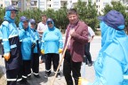 Merkezefendi’de ayda 12 milyon metrekare süpürülüyor