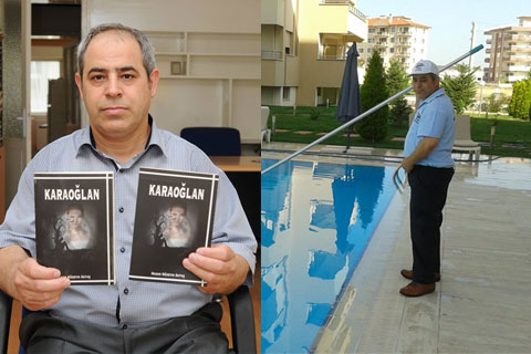 Üniversiteli kapıcı şiir kitabı yazdı