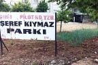 Şehitin adını taşıyan parka soğan ektiler
