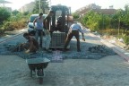Çal sokakları parke taşıyla kaplanıyor