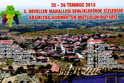 Develer Mahallesi Şenliği 25-26 Temmuz’da