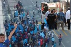 Denizli’de Doğu Türkistan eyleminde gergin dakikalar