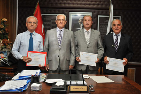 Denizli’yi temsil eden ekibe teşekkür belgesi