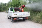 Haşereyle mücadele için 1 ayda 50 bin km yol katettiler
