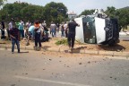 Tavas’ta minibüs devrildi, 9 öğrenci yaralı