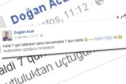 Son paylaşımında ‘kavuşmaya 7 gün kaldı’ demişti