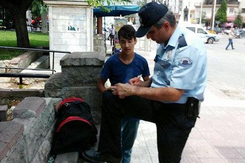 15 yaşındaki genç ilçeyi ayağa kaldırdı